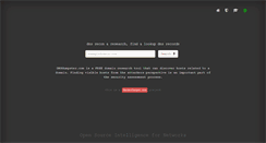 Desktop Screenshot of dnsdumpster.com
